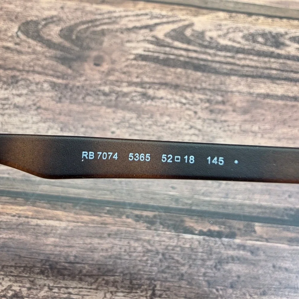 Ray-Ban RB 7074 5365 Matte Tortoise Square Eyeglasses Frames 52-18-145